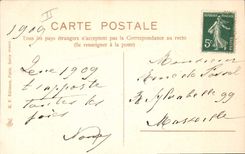 CPA Fantaisie Fleurs Canon Colombe Trefles 