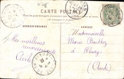 CPA Fantaisie Fleurs Anemones Fulgens 