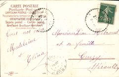 CPA Fantaisie Fleurs Caleche Colombe 