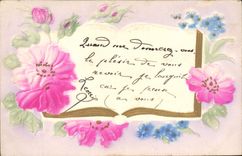 CPA Fantaisie Fleurs 