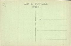 Postal el naturalista Henri Fabre que observa a un insecto