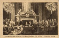 CPA Ouverture de la Conference de la Paix Mars 1919 Ferdinand Polack 