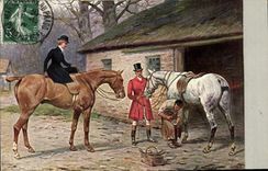 CPA Cheval Hippisme Equitation Forgeron 