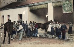 CPA Cheval Hippisme Equitation Les plaisirs de la caserne La forge Forgeron Militaria 
