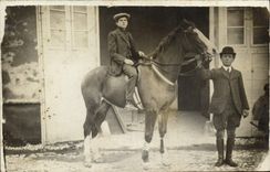 CARTE PHOTO Cheval Hippisme Equitation 
