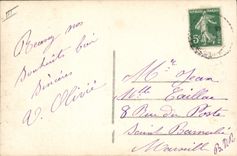 Vintage Postcard Fantasy Flowers Calendar Child