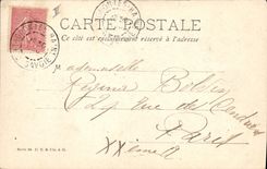 CPA Fantaisie Fleurs Annee 1905