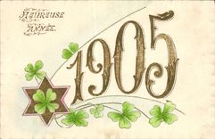 CPA Fantaisie Fleurs Annee 1905