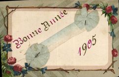 CPA Fantaisie Fleurs Annee 1905