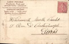 CPA Fantaisie Fleurs Annee 1905