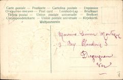 CPA Fantaisie Fleurs Annee 1908