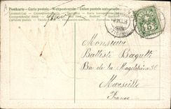 CPA Fantaisie Annee 1907 Neige