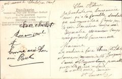 CPA Fantaisie Fleurs Annee 1907 Fer a cheval