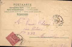 CPA Fantaisie Fleurs Annee 1905 Trefles