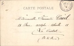 CPA Fantaisie Fleurs Annee 1906 Femme