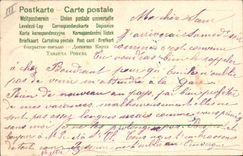 Vintage Postcard Fantaisie Flowers Year 1905 Angels Angel Horseshoe Trefle