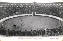 Postal Corrida Corrida de toros Beziers las arenas Día de cursos