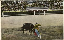 CPA Corrida Course de taureaux 