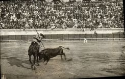 CPA Corrida Course de taureaux 