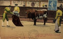 CPA Corrida Course de taureaux 