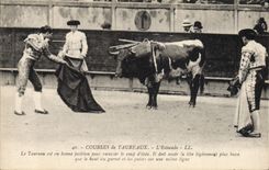 CPA Corrida Course de taureaux L'estocade 