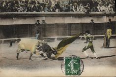 CPA Corrida Course de taureaux 