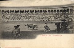 CPA Corrida Course de taureaux Suerte de capa 