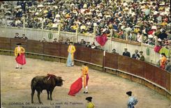 Postal Corrida Corrida de toros la muerte del toro Entranda a matar