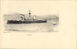 Vintage Postcard Warship Varese