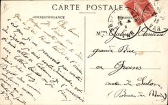 Vintage Postcard Warship Vergniaud Drednought of squadron