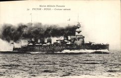 CPA Bateau de Guerre Victor Hugo Croiseur Cuirasse 