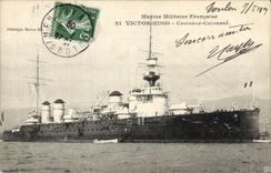 CPA Bateau de Guerre Victor Hugo Croiseur Cuirasse 