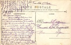 Vintage Postcard Warship Voltaire Cuirasse squadron has turbines