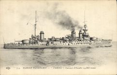 CPA Bateau de Guerre Verite Cuirasse d'escadre 