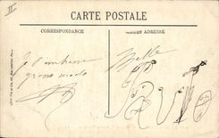 Vintage Postcard Warship Acrobat Against destroyer