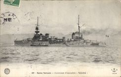 Vintage Postcard Warship Armours Verite squadron