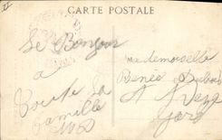 Vintage Postcard Warship Vergniaud Armours French 1st rank by heavy sea