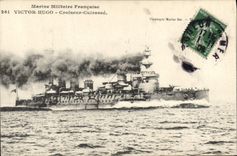 CPA Bateau de Guerre Victor Hugo Croiseur Cuirasse 