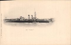 Vintage Postcard Warship Valmy