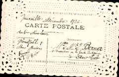 CPA Fantaisie Brodee Main Fleurs 