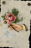 CPA Fantaisie Main Fleurs 