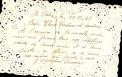 CPA Fantaisie Brodee Main Fleurs 