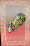 CPA Fantaisie Main Fleurs 
