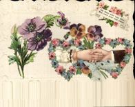 CPA Fantaisie Main Fleurs 