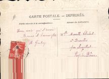 CPA Fantaisie Main Fleurs 