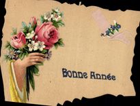CPA Fantaisie Main Fleurs 
