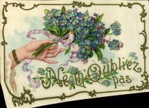 CPA Fantaisie Main Fleurs 