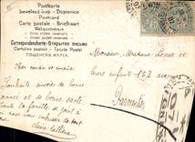 CPA Fantaisie Main Fleurs Annee 1907 Trefles