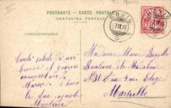 CPA Fantaisie Main Fleurs 