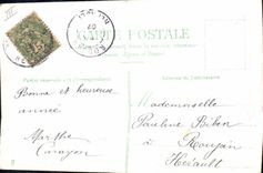 CPA Fantaisie Main Fleurs 